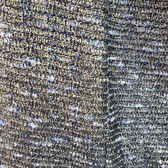Chico’s NWT Metallic Tweed Blazer Jacket Silver Gray Size 1 Medium Career - Picture 7 of 12